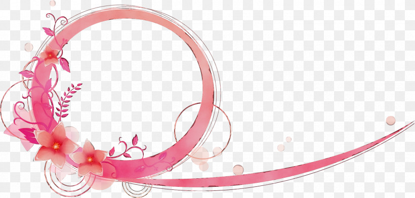 Pink Body Jewelry, PNG, 1742x832px, Vine Frame, Body Jewelry, Floral Frame, Flower Frame, Paint Download Free