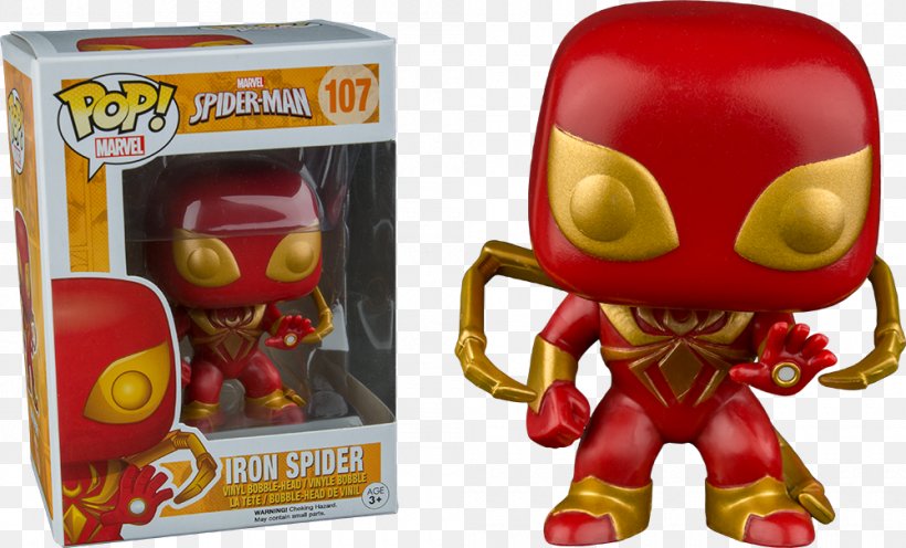 Spider-Man Iron Man Iron Spider Funko Bobblehead, PNG, 1000x605px, Spiderman,  Action Figure, Action Toy Figures,