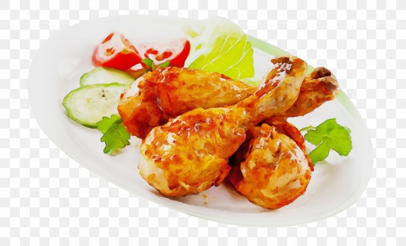 Dish Food Cuisine Ingredient Fried Food, PNG, 1283x780px, Watercolor, Bakwan, Chicken Tikka, Cuisine, Dish Download Free