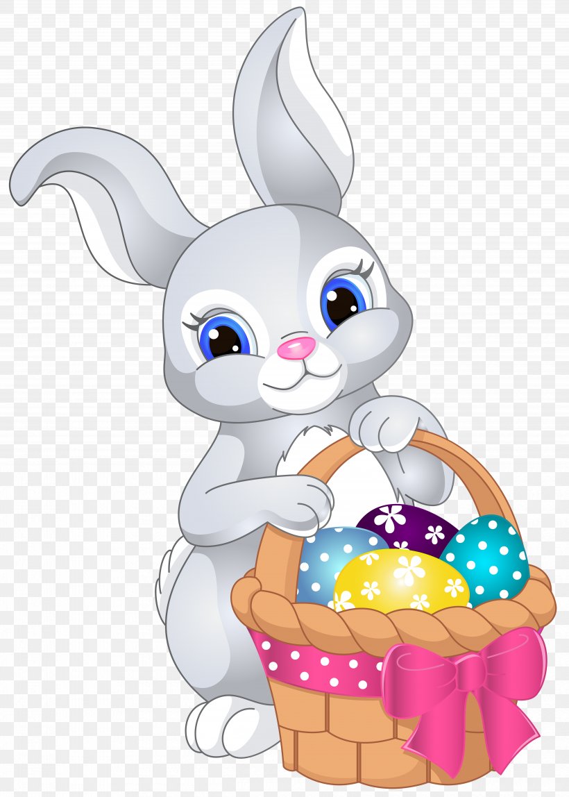 Easter Bunny Rabbit Clip Art, PNG, 5000x7000px, Easter Bunny, Basket, Cartoon, Easter, Easter Basket Download Free