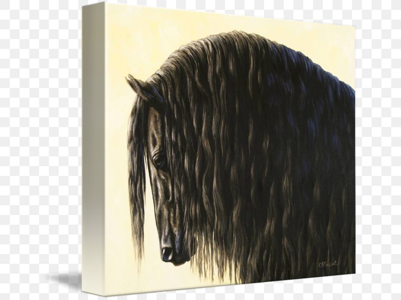 Friesian Horse Painting Canvas Print Mustang Stallion, PNG, 650x614px, Friesian Horse, Animal, Apple Iphone 7 Plus, Art, Canvas Download Free