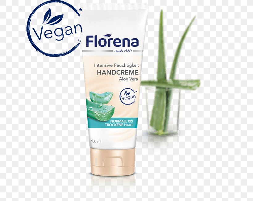 Cream Lotion Aloe Vera R. Foradori KG / S.A.S. Florena, PNG, 650x650px, Cream, Aloe Vera, Aloes, Cosmetics, Hand Download Free