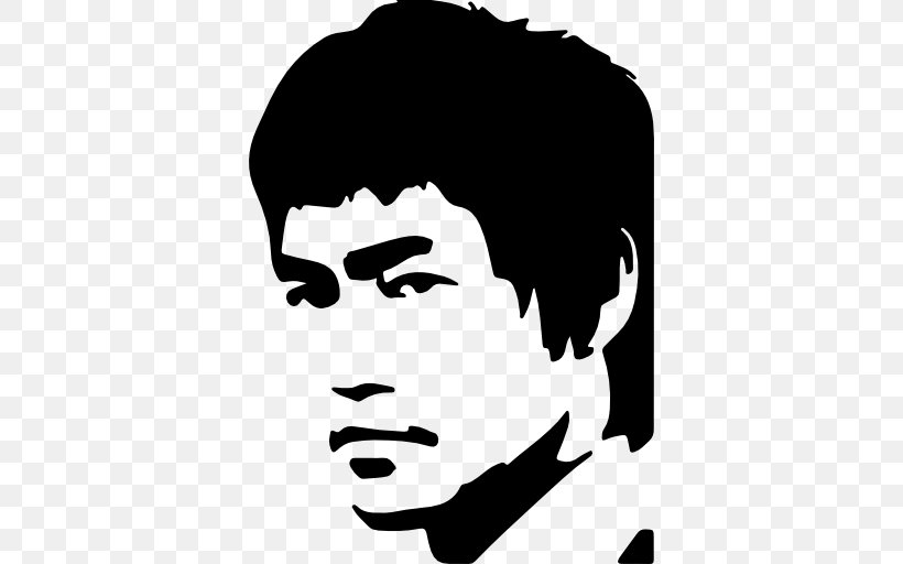 Tao Of Jeet Kune Do Clip Art, PNG, 512x512px, Stencil, Actor, Airbrush, Art, Black And White Download Free