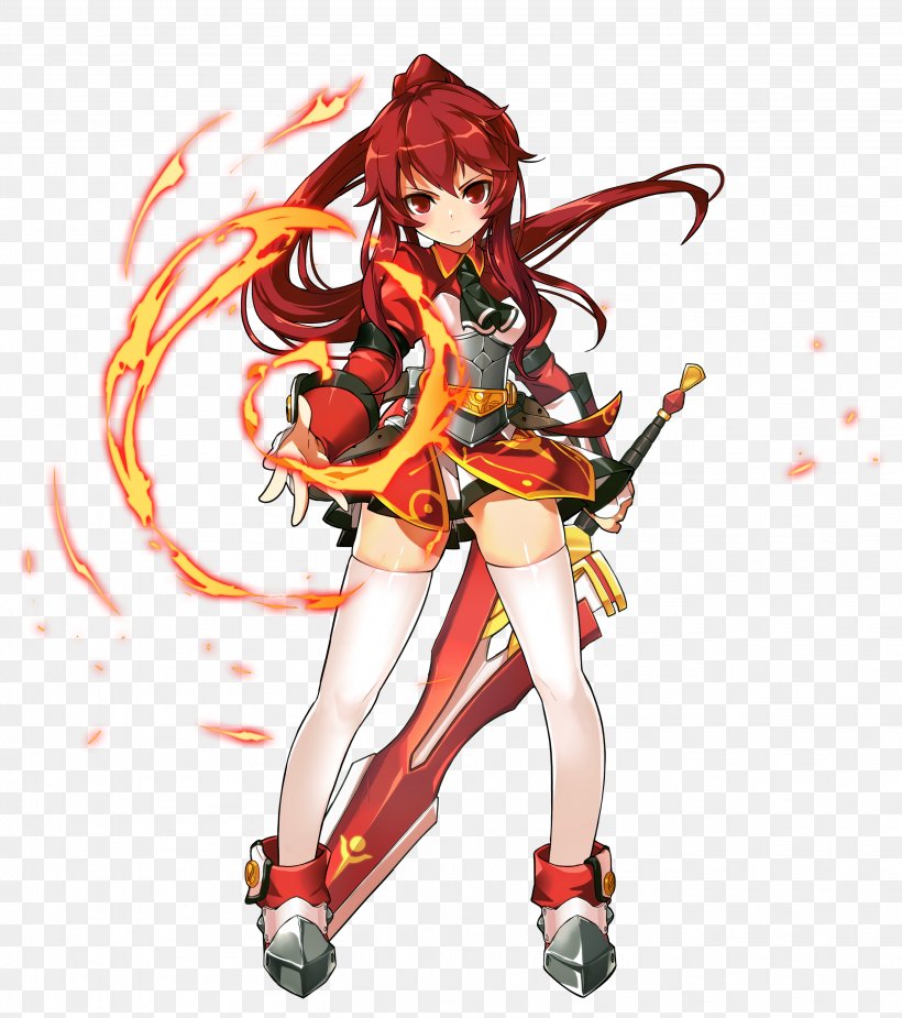 Elsword Elesis Grand Chase Video Game, PNG, 3028x3416px, Watercolor, Cartoon, Flower, Frame, Heart Download Free