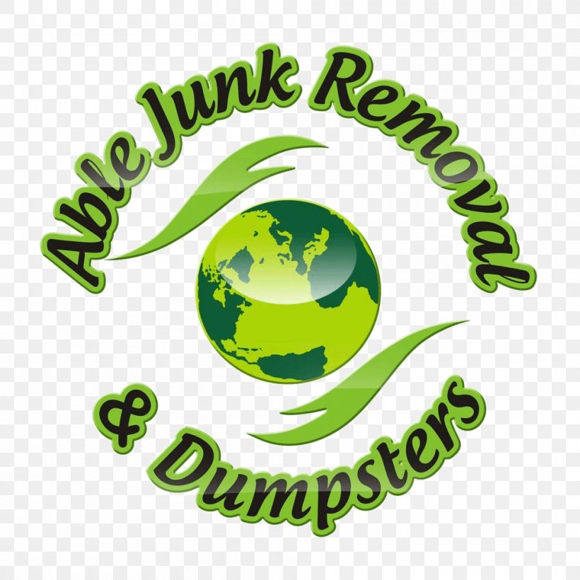 Able Junk Removal & Dumpsters Waste Clip Art, PNG, 1000x1000px, Waste, Area, Brand, Dumpster, Green Download Free