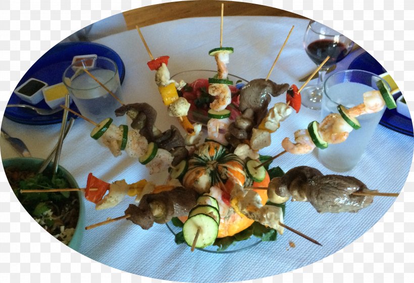 Skewer Recipe Dish Network Seafood, PNG, 3045x2083px, Skewer, Animal Source Foods, Brochette, Cuisine, Dish Download Free