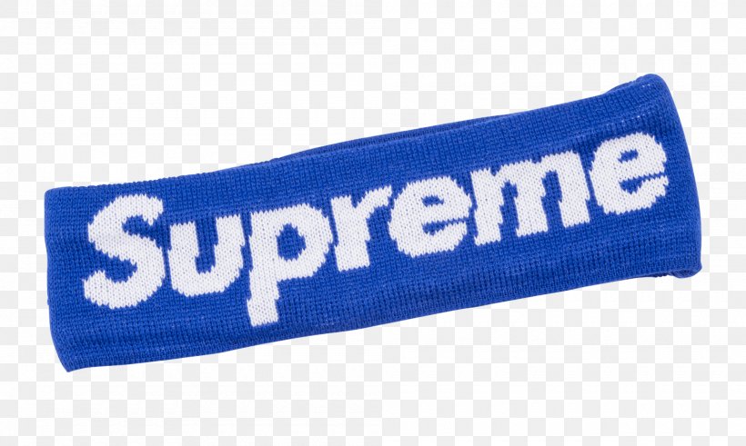 Supreme T-shirt Headband Polar Fleece Lining, PNG, 2000x1200px, Supreme, Blue, Brand, Clothing, Clothing Accessories Download Free