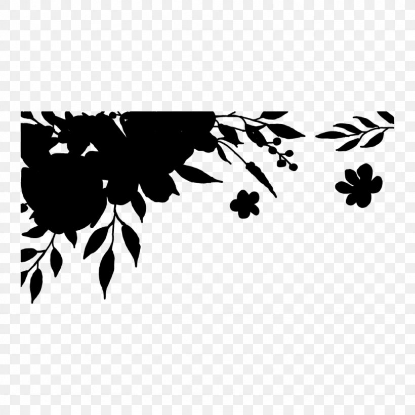 Desktop Wallpaper Font Pattern Computer Leaf, PNG, 1024x1024px, Computer, Black M, Blackandwhite, Branch, Flower Download Free