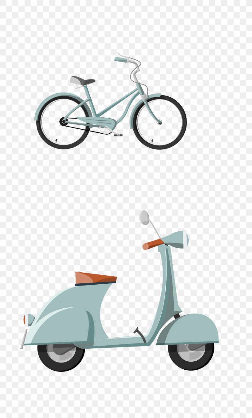 Bicycle Scooter Motorcycle Car, PNG, 1930x3195px, Bicycle, Automotive Design, Car, Cartoon, Designer Download Free
