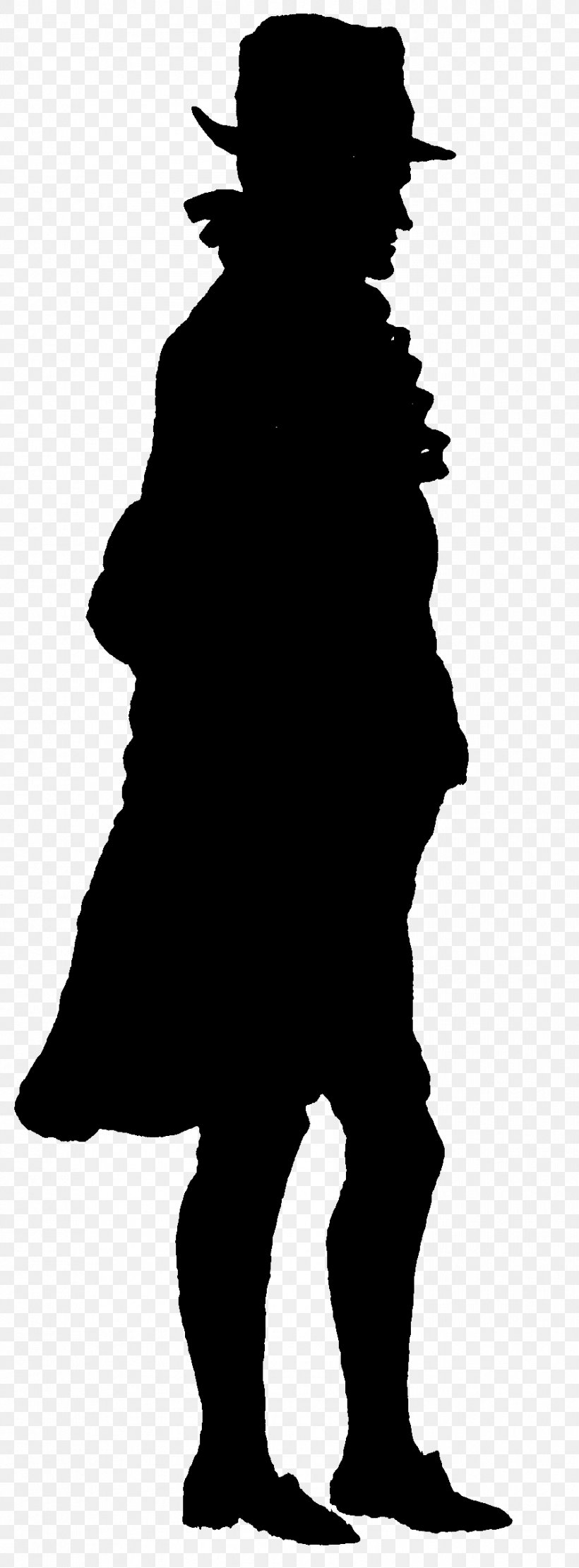 Silhouette Public Domain Clip Art, PNG, 892x2417px, Silhouette, Art, Black, Black And White, Fictional Character Download Free