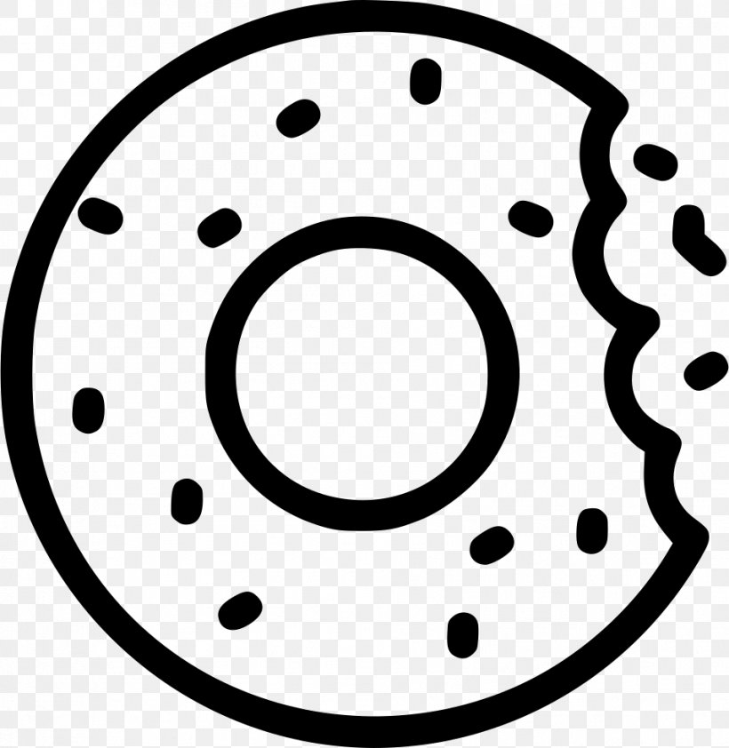 Donuts Bakery Clip Art, PNG, 954x980px, Donuts, Area, Bakery, Biscuits, Black And White Download Free