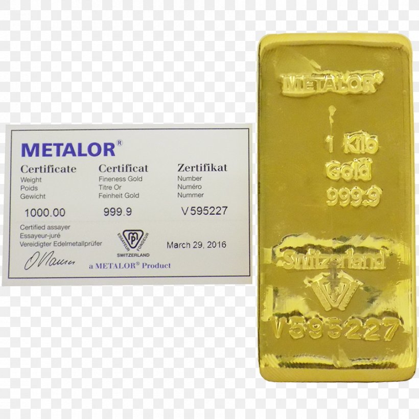 Gold Bar Bullion Kilogram Metalor Technologies SA, PNG, 900x900px, Gold, Bullion, Bullion Coin, Casting, Gold Bar Download Free