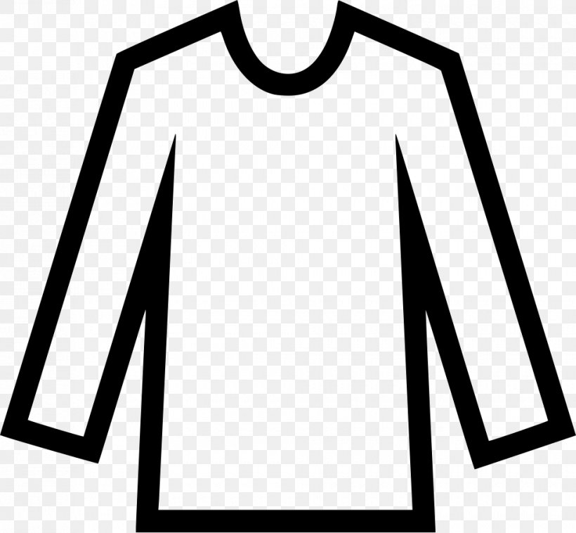 Long-sleeved T-shirt Long-sleeved T-shirt Clip Art, PNG, 980x907px, Sleeve, Area, Black, Black And White, Brand Download Free
