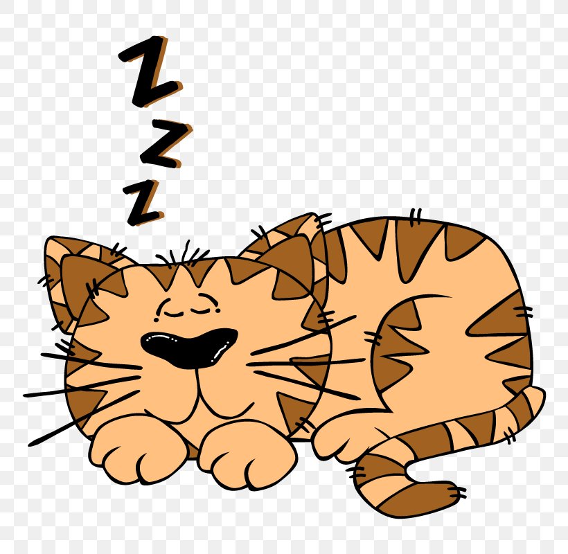 Cat Cartoon Sleep Clip Art, PNG, 800x800px, Watercolor, Cartoon, Flower, Frame, Heart Download Free