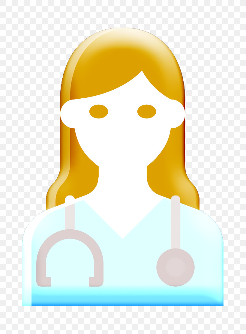 Doctor Icon Occupation Woman Icon, PNG, 806x1114px, Doctor Icon, Animation, Head, Occupation Woman Icon, Yellow Download Free