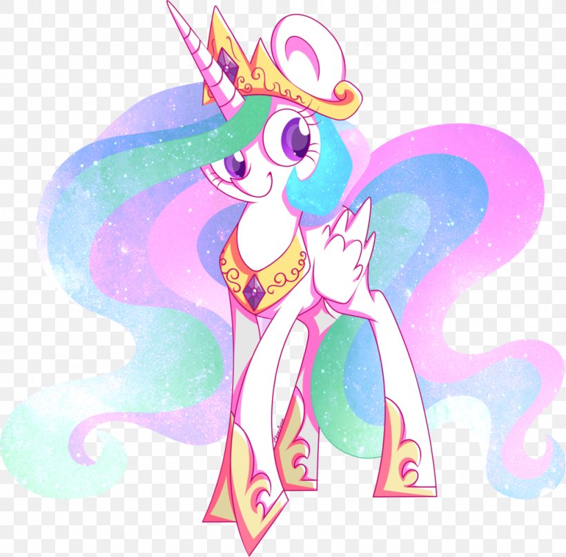 Pony Princess Celestia Equestria Daily Horse, PNG, 1024x1007px, Watercolor, Cartoon, Flower, Frame, Heart Download Free