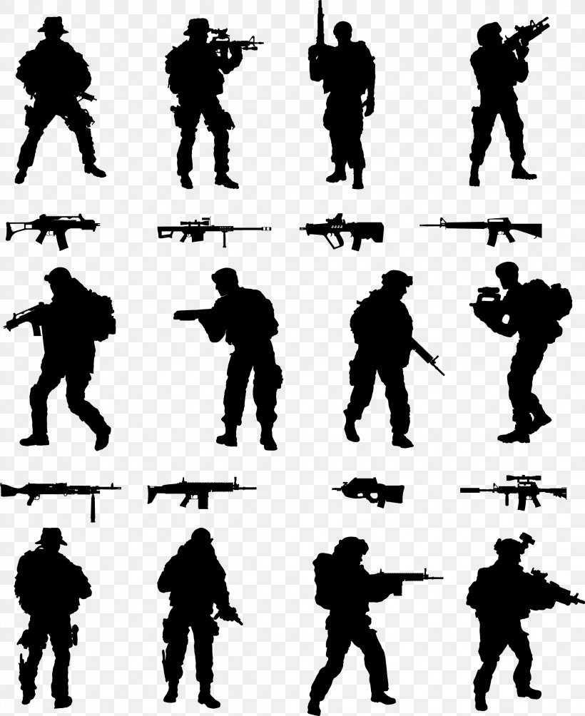 Soldier Silhouette Royalty-free, PNG, 2244x2749px, Soldier, Army, Black And White, Cartoon, Human Behavior Download Free