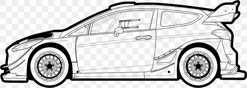 Ford Fiesta RS WRC Car Line Art 2017 World Rally Championship Ford Motor Company, PNG, 3441x1228px, Ford Fiesta Rs Wrc, Art, Artwork, Auto Part, Automotive Design Download Free