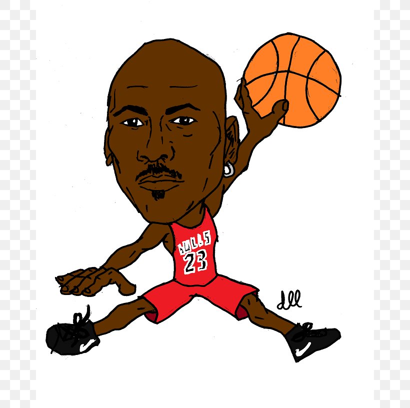 Michael Jordan Jumpman Chicago Bulls NBA Cartoon, PNG, 676x816px, Michael Jordan, Air Jordan, Area, Artwork, Ball Download Free