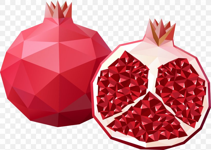 Pomegranate Juice Stock Photography Illustration, PNG, 2413x1716px, Pomegranate Juice, Food, Fruit, Logo, Polygon Download Free