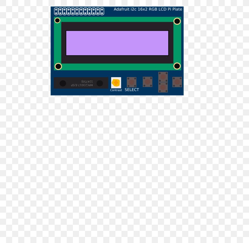 Display Device RGB Color Model I²C Liquid-crystal Display Raspberry Pi, PNG, 566x800px, Display Device, Adafruit Industries, Area, Color, Color Model Download Free