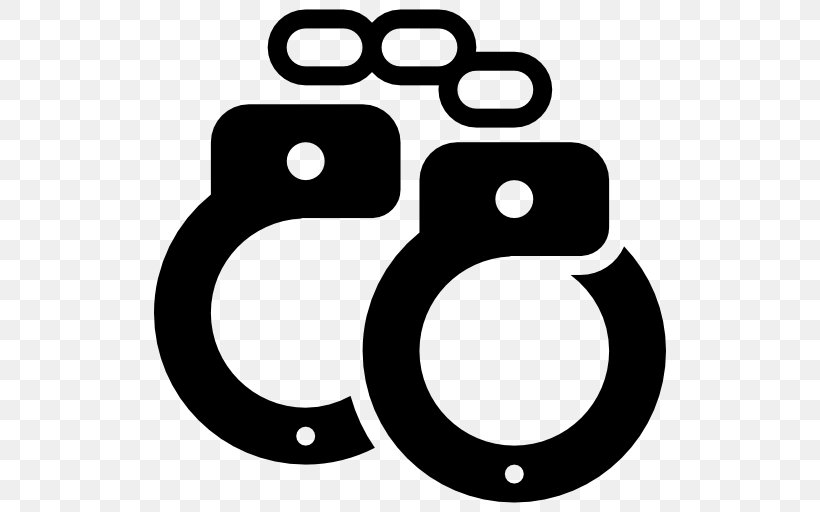 Handcuffs Police, PNG, 512x512px, Handcuffs, Area, Arrest, Black And White, Court Download Free