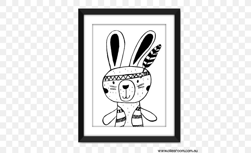Rabbit Wild Things Paper YouTube Hare, PNG, 500x500px, Watercolor, Cartoon, Flower, Frame, Heart Download Free