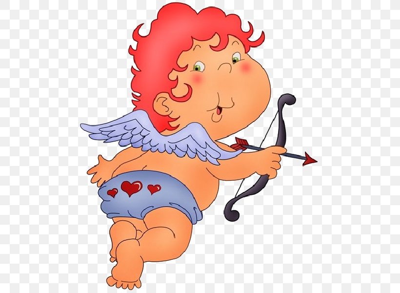 Cupid Valentine's Day Clip Art, PNG, 600x600px, Watercolor, Cartoon, Flower, Frame, Heart Download Free