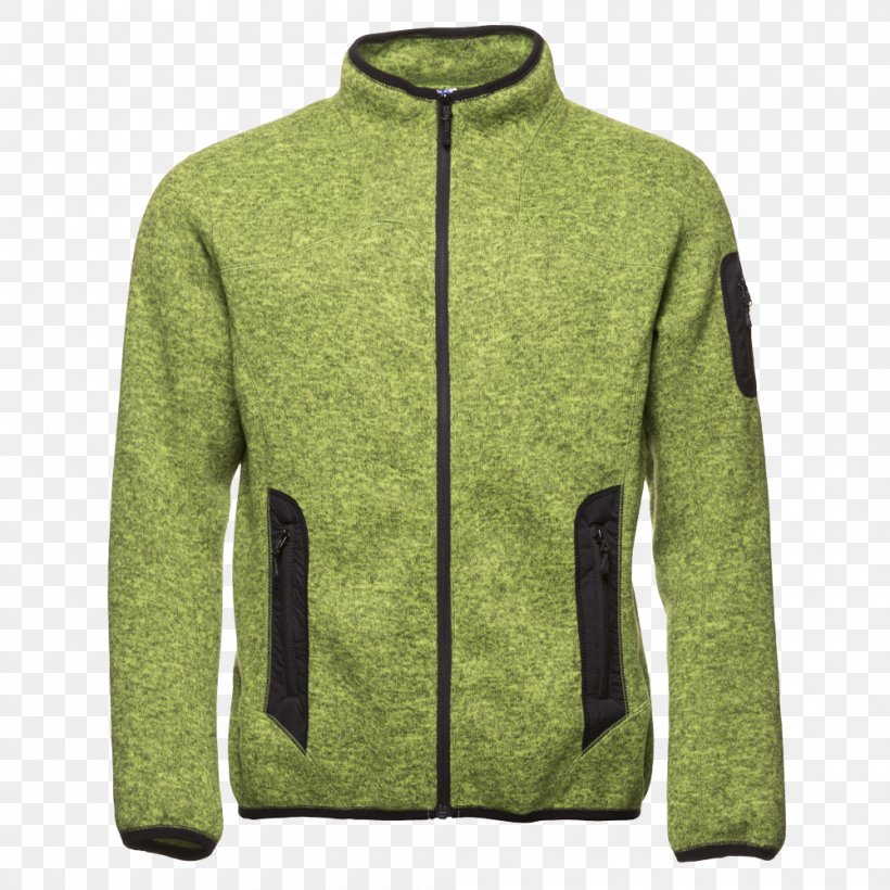 Jacket Polar Fleece Sweater Outerwear Green, PNG, 1000x1000px, Jacket, Green, Hood, Outerwear, Polar Fleece Download Free