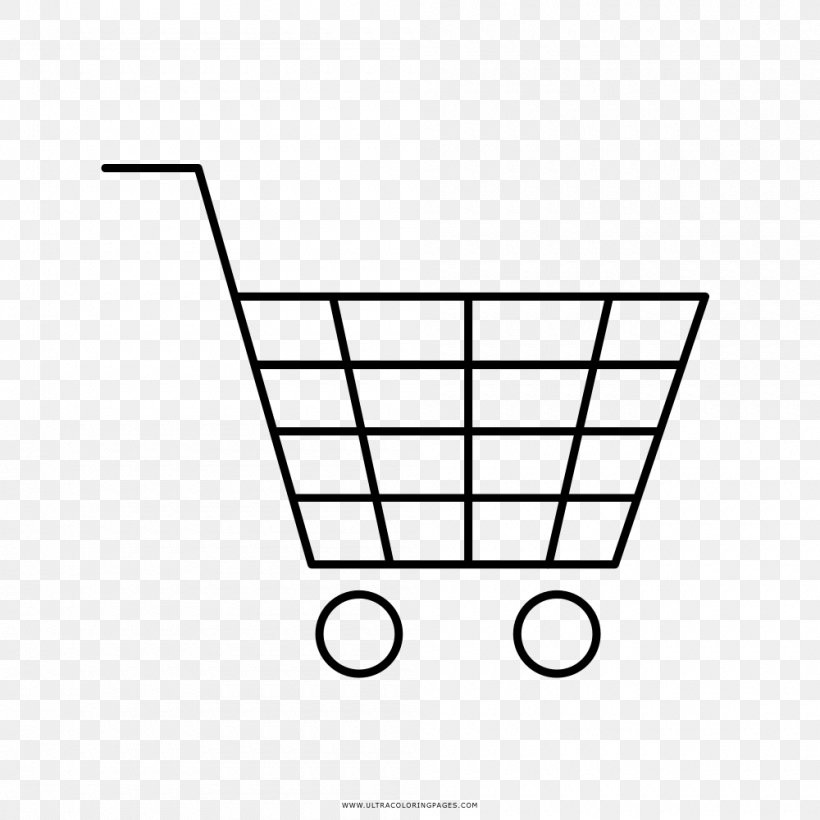 Shopping Cart Online Shopping E-commerce, PNG, 1000x1000px, Shopping Cart, Area, Black And White, Business, Cart Download Free