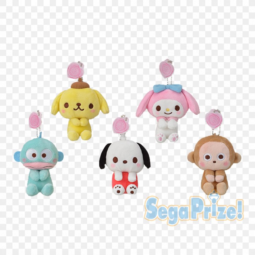 Stuffed Animals & Cuddly Toys Plush Sanrio Mascot Cartoon, PNG, 1000x1000px, Stuffed Animals Cuddly Toys, Baby Toys, Cartoon, Demarchy, Key Chains Download Free