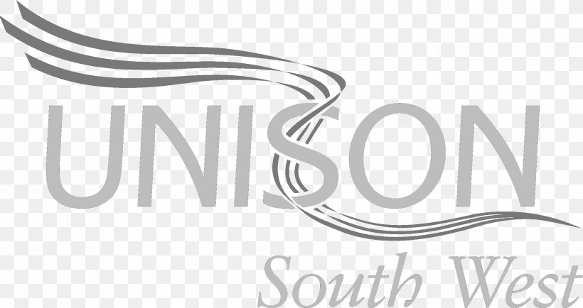 Unison South West Trade Union Public Sector, PNG, 2389x1265px, Unison South West, Black And White, Brand, Calligraphy, England Download Free