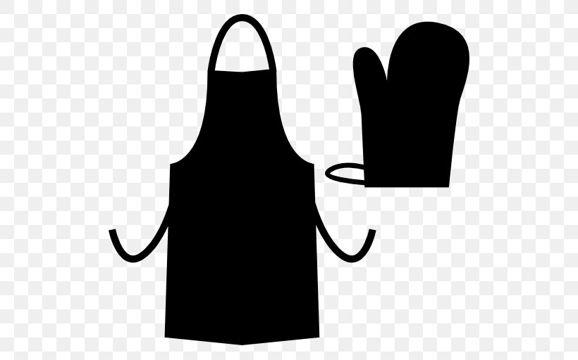 Apron Kitchen Drawing Clip Art, PNG, 512x512px, Apron, Black, Black And White, Brand, Chef Download Free