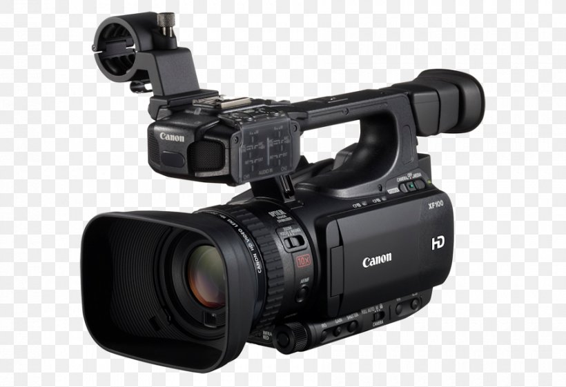 Canon XF100 Camcorder Professional Video Camera High-definition Television, PNG, 900x616px, Canon, Camcorder, Camera, Camera Accessory, Camera Lens Download Free