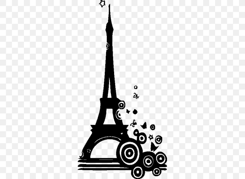 Eiffel Tower Giant Panda Dance With My Father Wall Decal, PNG, 600x600px, Eiffel Tower, Black, Black And White, Celine Dion, Decal Download Free