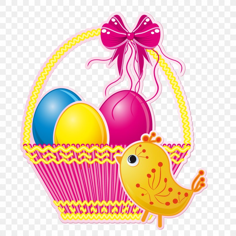 Easter Egg Easter Bunny Easter Basket Clip Art, PNG, 1000x1000px, Easter Egg, Baby Toys, Basket, Cartoon, Chicken Download Free