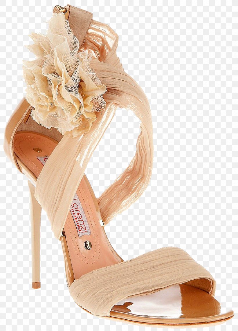 Sandal High-heeled Footwear Shoe Tulle Bride, PNG, 885x1232px, Sandal, Beige, Bride, Christian Louboutin, Court Shoe Download Free