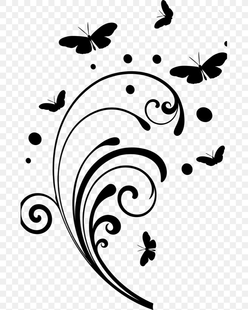 Butterfly Clip Art, PNG, 683x1024px, Butterfly, Art, Artwork, Black, Black And White Download Free