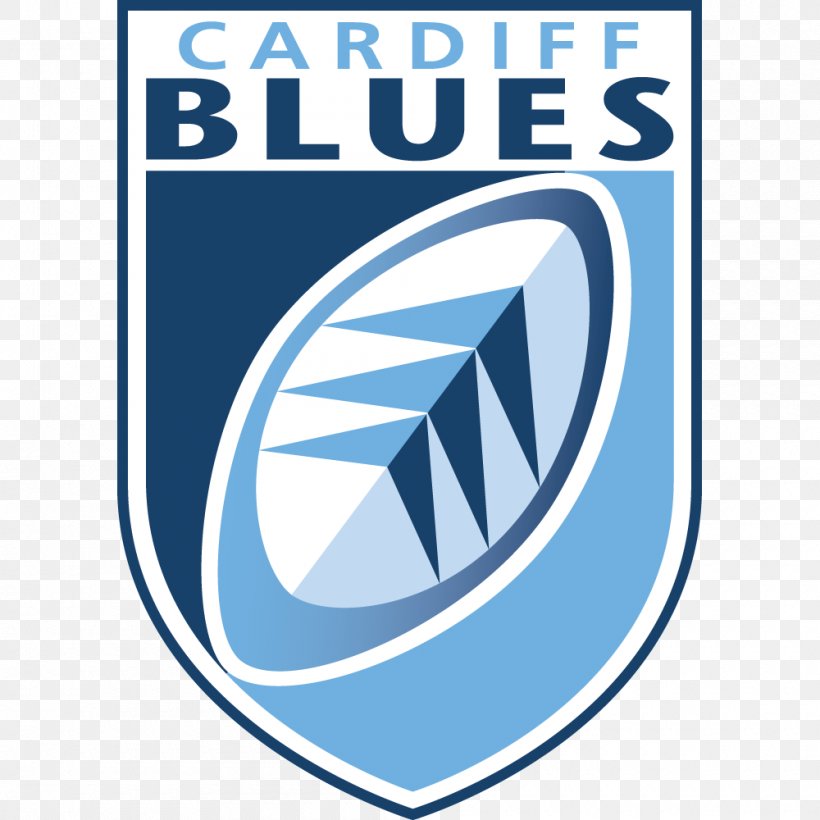 Cardiff Blues Logo Rugby Union Brand, PNG, 1000x1000px, Cardiff Blues, Area, Blue, Brand, Cardiff Download Free