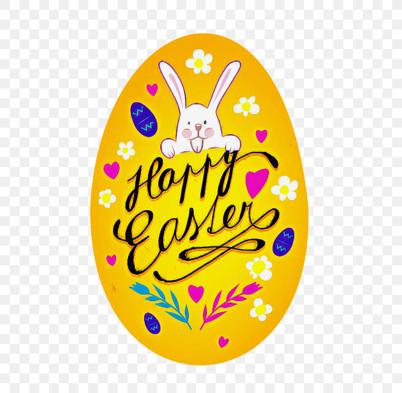 Easter Egg, PNG, 800x800px, Yellow, Easter Bunny, Easter Egg, Logo, Oval Download Free