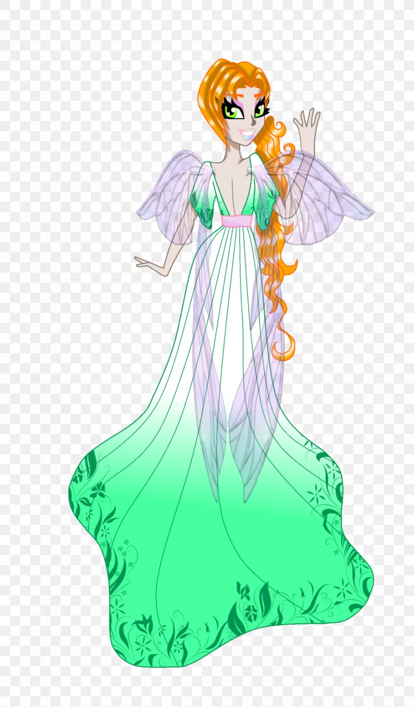 Fairy Woman Cartoon Figurine, PNG, 900x1538px, Watercolor, Cartoon, Flower, Frame, Heart Download Free