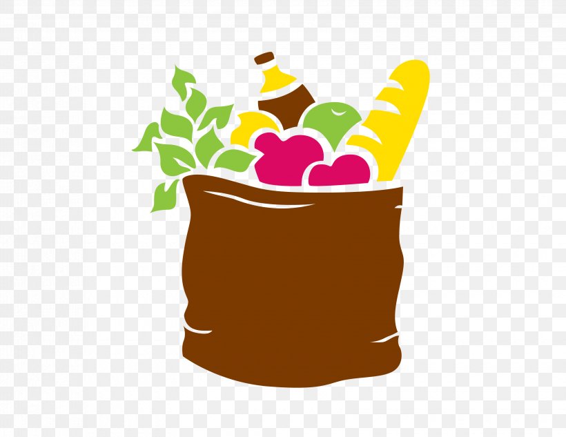 Shopping Bag Vector Graphics Grocery Store Clip Art, PNG, 3300x2550px, Shopping Bag, Bag, Flowerpot, Food, Fruit Download Free
