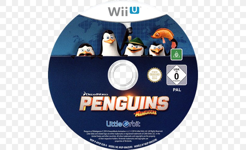 The Penguins Of Madagascar: Dr. Blowhole Returns – Again! Wii U Nintendo Optical Discs, PNG, 500x500px, Wii U, Brand, Compact Disc, Dvd, Electronic Device Download Free