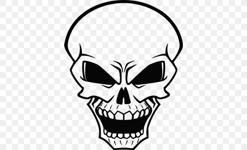 Human Skull Symbolism Evil, PNG, 500x500px, Human Skull Symbolism, Artwork, Black And White, Bone, Evil Download Free