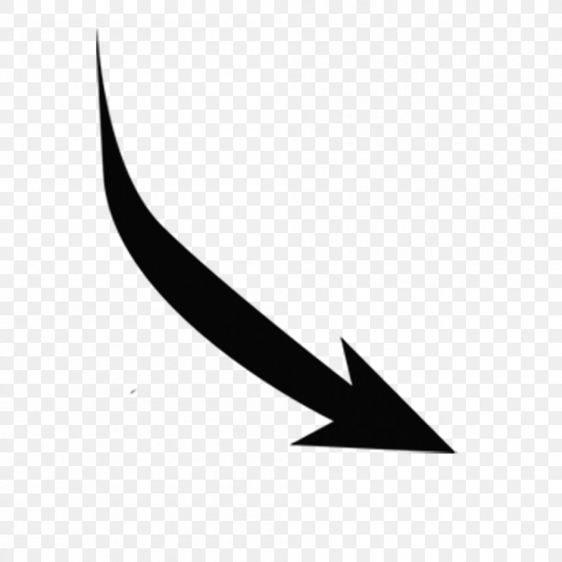 Line Point Angle Leaf White, PNG, 1000x1000px, Point, Black, Black And White, Black M, Crescent Download Free
