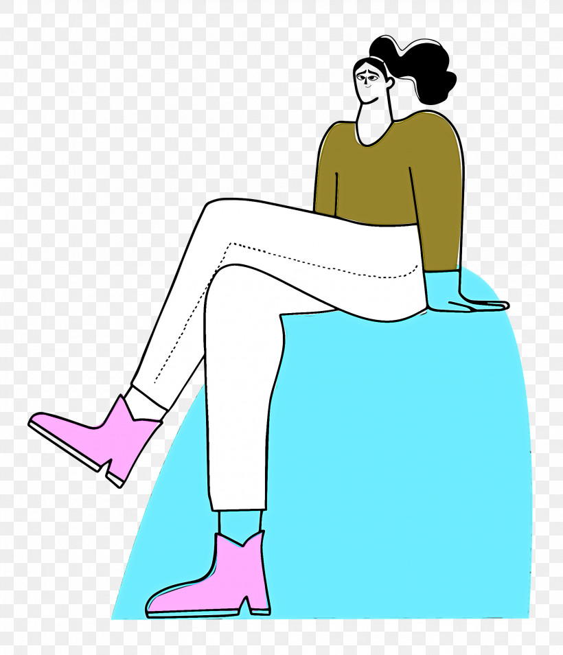 Sitting On Rock, PNG, 2148x2500px, Human Body, Cartoon, Clothing, Human, Leg Download Free