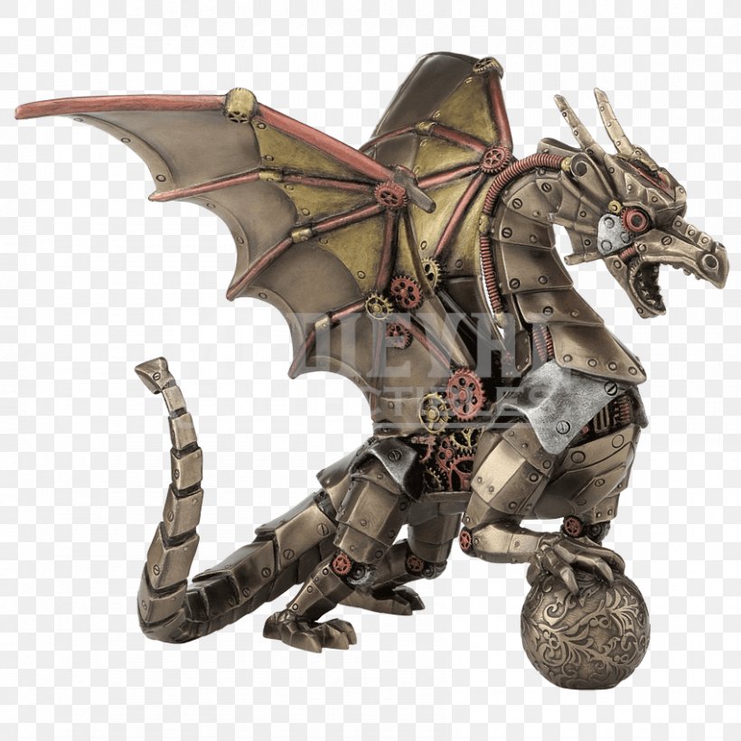 Steampunk Statue Dragon Sculpture Fantasy, PNG, 850x850px, Steampunk, Art, Bronze Sculpture, Dark Fantasy, Dragon Download Free