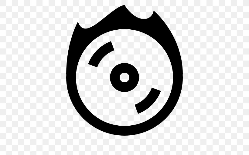 Compact Disc Symbol, PNG, 512x512px, Compact Disc, Area, Black And White, Cdrom, Information Download Free