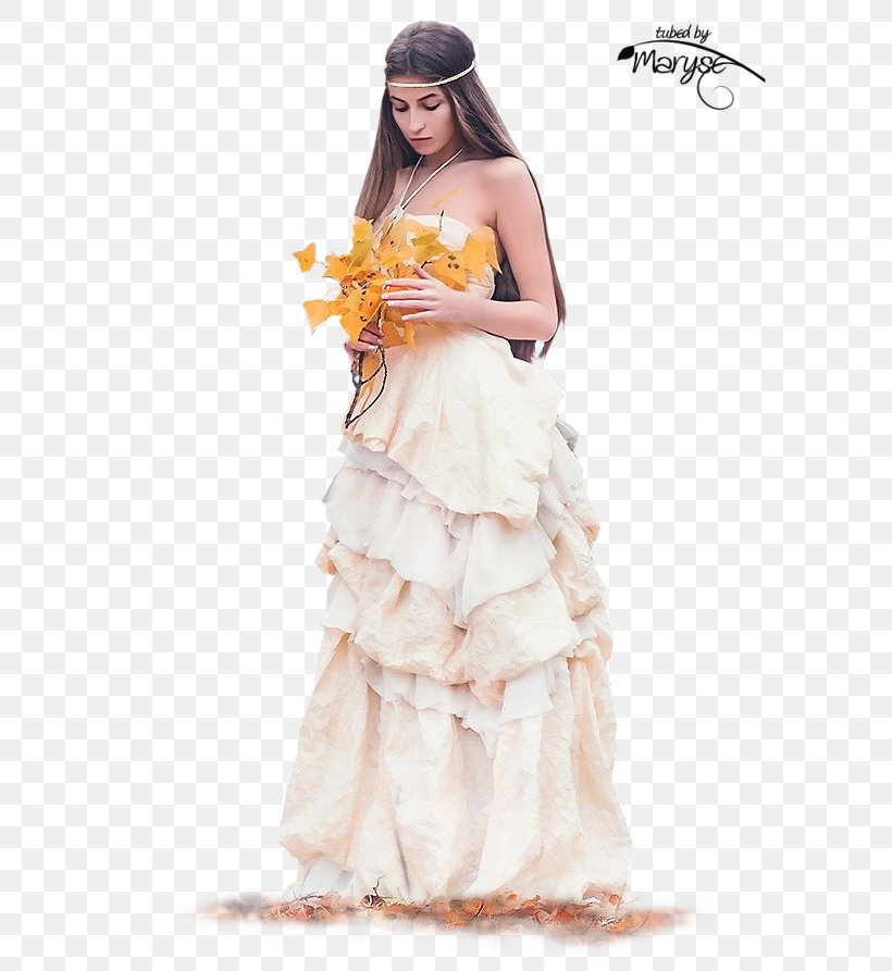 Wedding Dress Woman Autumn Cocktail Dress, PNG, 616x893px, Watercolor, Cartoon, Flower, Frame, Heart Download Free