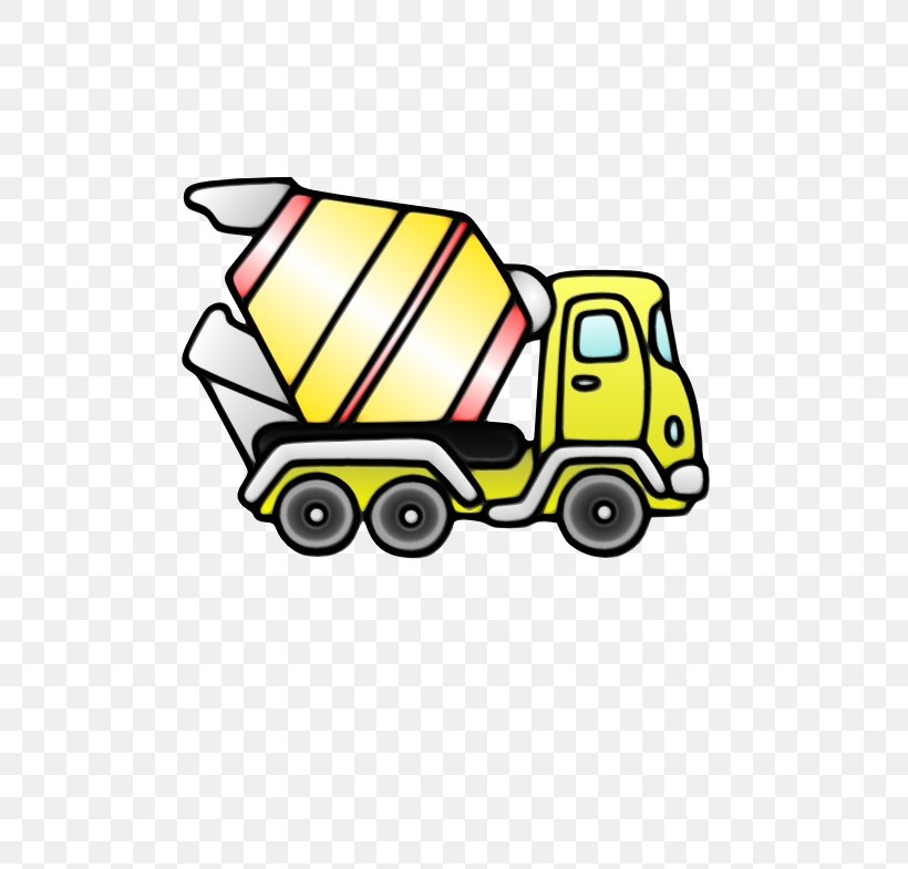 Motor Vehicle Mode Of Transport Transport Vehicle Yellow, PNG, 555x785px, Watercolor, Automotive Design, Cartoon, Garbage Truck, Mode Of Transport Download Free